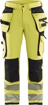 High Visibility Werkbroek 1997 met 4-Weg Stretch High Vis Geel/Zwart - Maat 150