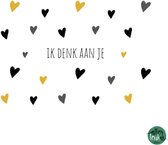 Kaartenset 'Ik denk aan je' (12 stuks)