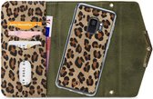 Samsung Galaxy S9 Hoesje - Mobilize - Gelly Serie - Kunstlederen 2in1 Case / Clutch - Green Leopard - Hoesje Geschikt Voor Samsung Galaxy S9