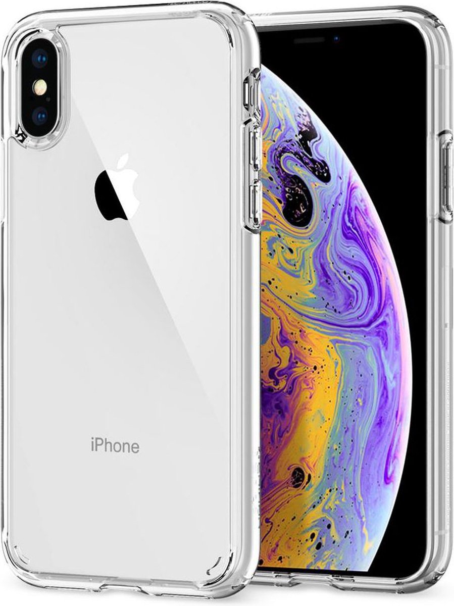 Spigen Ultra Hybrid case geschikt voor iPhone XS transparant hoesje - Doorzichtig