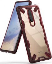 Ringke Fusion X OnePlus 7 Back Cover Hoesje Rood