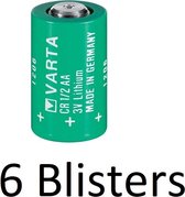 6 Stuks (6 Blisters a 1 st) Varta CR 1/2 AA lithium (3,0V)