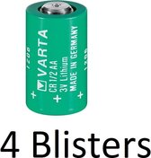 4 Stuks (4 Blisters a 1 st) Varta CR 1/2 AA lithium (3,0V)