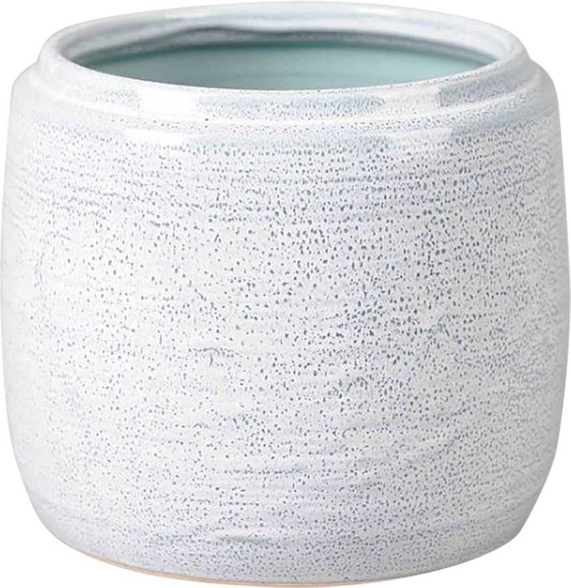 Rasteli Bloempot Reactive blue glaze Keramiek Blauw-Licht blauw D 21 cm H 20 cm
