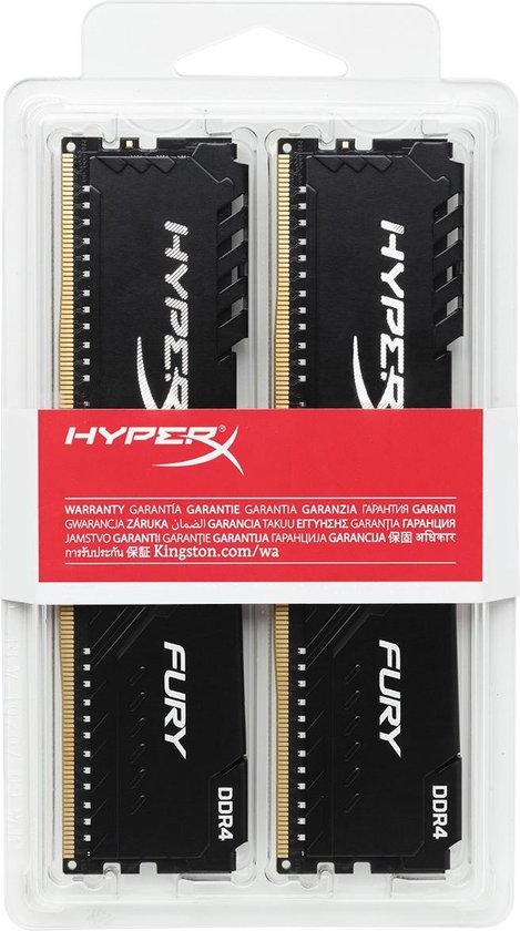 HyperX FURY HX432C16FB3K2/16 geheugenmodule 16 GB DDR4 3200 MHz - HyperX