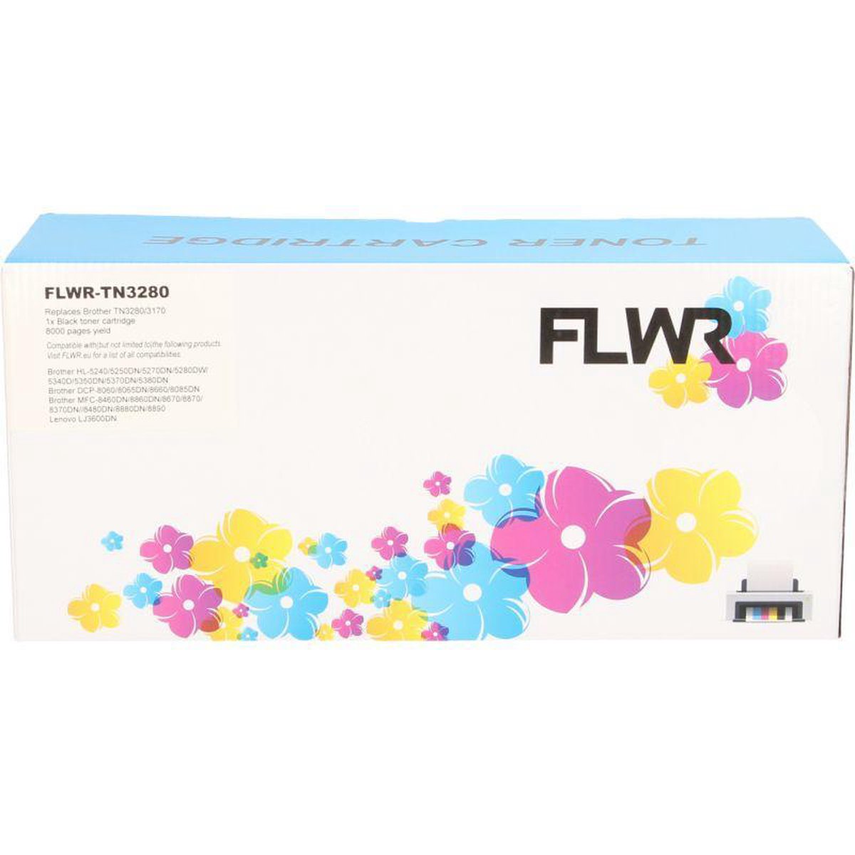 Image of FLWR - Toners / Brother TN-3280 / zwart / Geschikt voor Brother