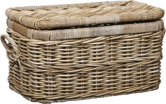 Woonexpress Panier de rangement KUBU - 40 L - Gris