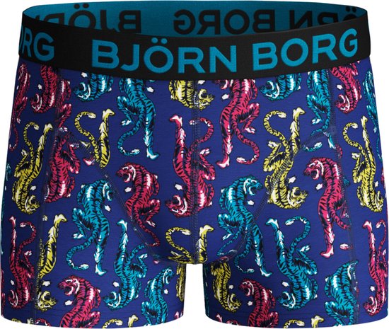 Bjorn Borg Tiger Onderbroek - Maat 158/164 - Jongens -  blauw/rood/geel/zwart | bol.com