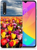 TPU Siliconen Hoesje Back Case Xiaomi Mi 9 Lite Tulpen