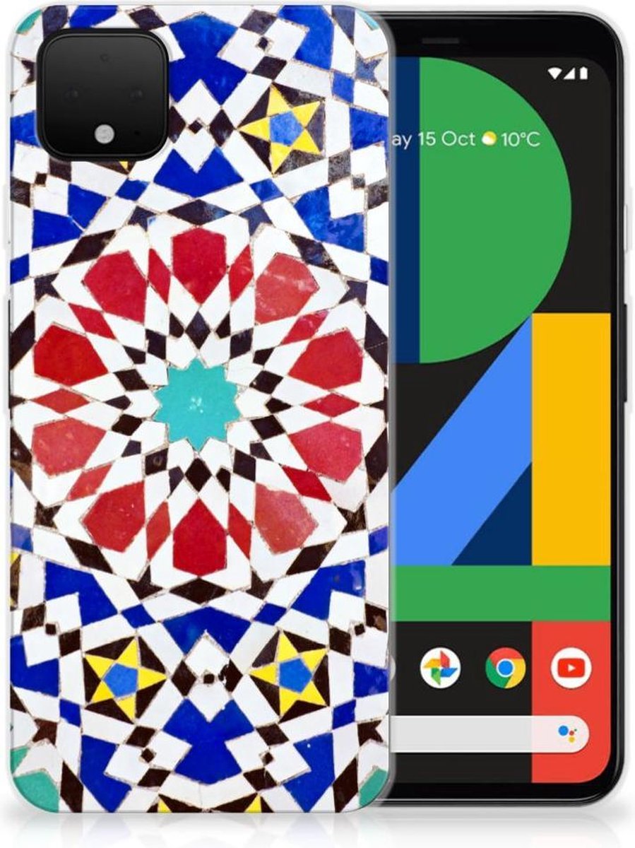 Google Pixel 4 XL TPU Siliconen Hoesje Mozaïek