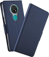 Nokia 7.2 Portemonnee Stand Hoesje Blauw