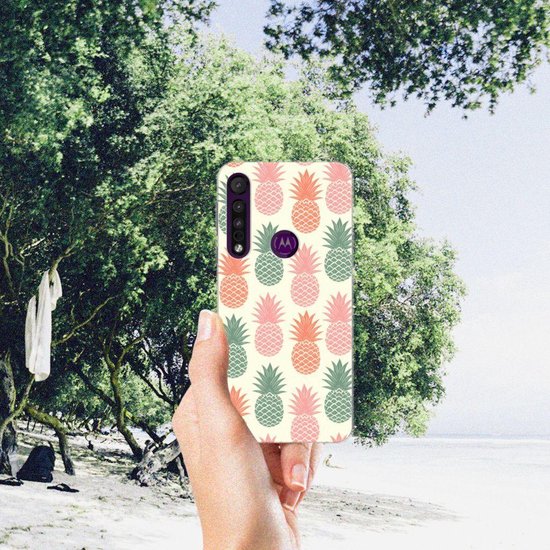 Coque Téléphone pour Motorola One Macro Protection Téléphone Ananas