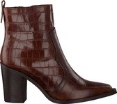 Notre-V Ah22 Enkellaarsjes - Enkelboots - Dames - Cognac - Maat 41