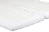 BeterBed Select Perkal Hoeslaken Splittopper 160 x 200 cm - 100% Katoen Percale - Matrasbeschermer - Matrashoes - Wit