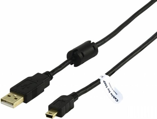USB kabel 1,8 m. Data oplaadkabel met EMC filter. Past ook op Sony  Cyber-shot DSC-... | bol.com