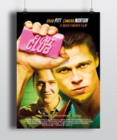 Poster film Fight Club 1999 - Filmposter extra dik 200 gram papier
