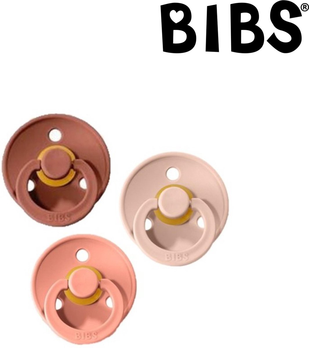 Bibs fopspeen maat 1 | 0-6 maanden | T1 | Blush, Peach, Woodchuck Bibs fopspeen maat 1 | 0-6 maanden | T1 | Blush, Peach, Woodchuck