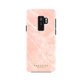 Paradise Amsterdam 'Mineral Peach' Fortified Phone Case - Samsung Galaxy S9+ - roze steen marmer design telefoonhoesje
