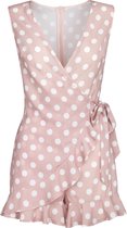 Mocha polka dot playsuit