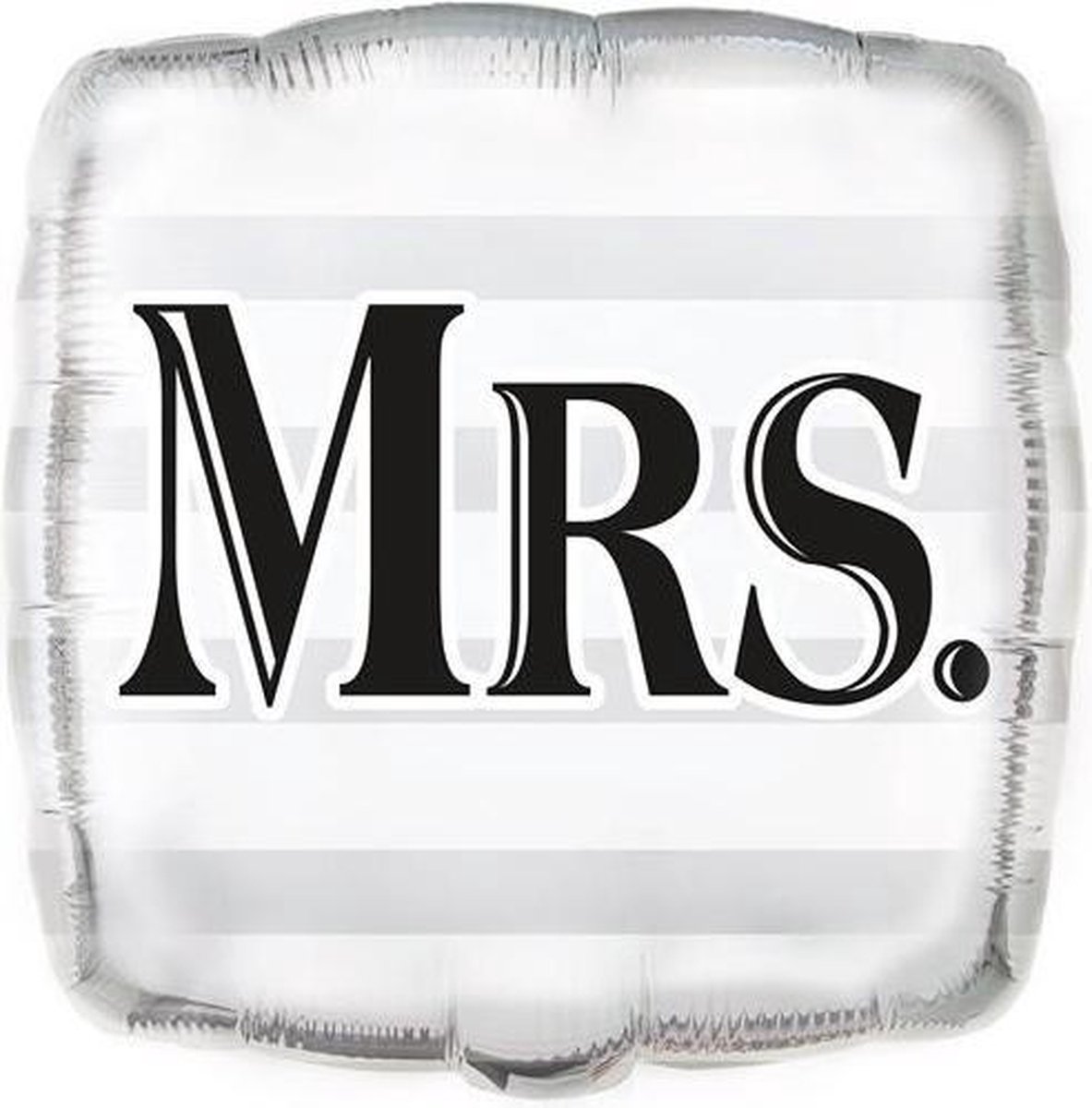 Haza Original Folieballon Huwelijk "mrs" 45 Cm Wit/zwart