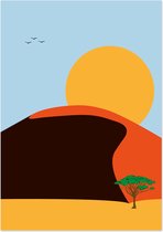 Woestijnlandschap | A3 poster