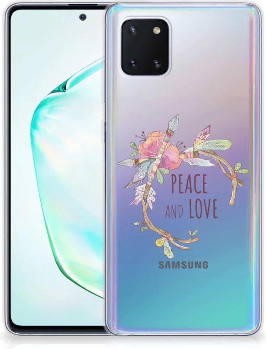 Samsung Galaxy Note 10 Lite Telefoonhoesje met Naam Boho Text