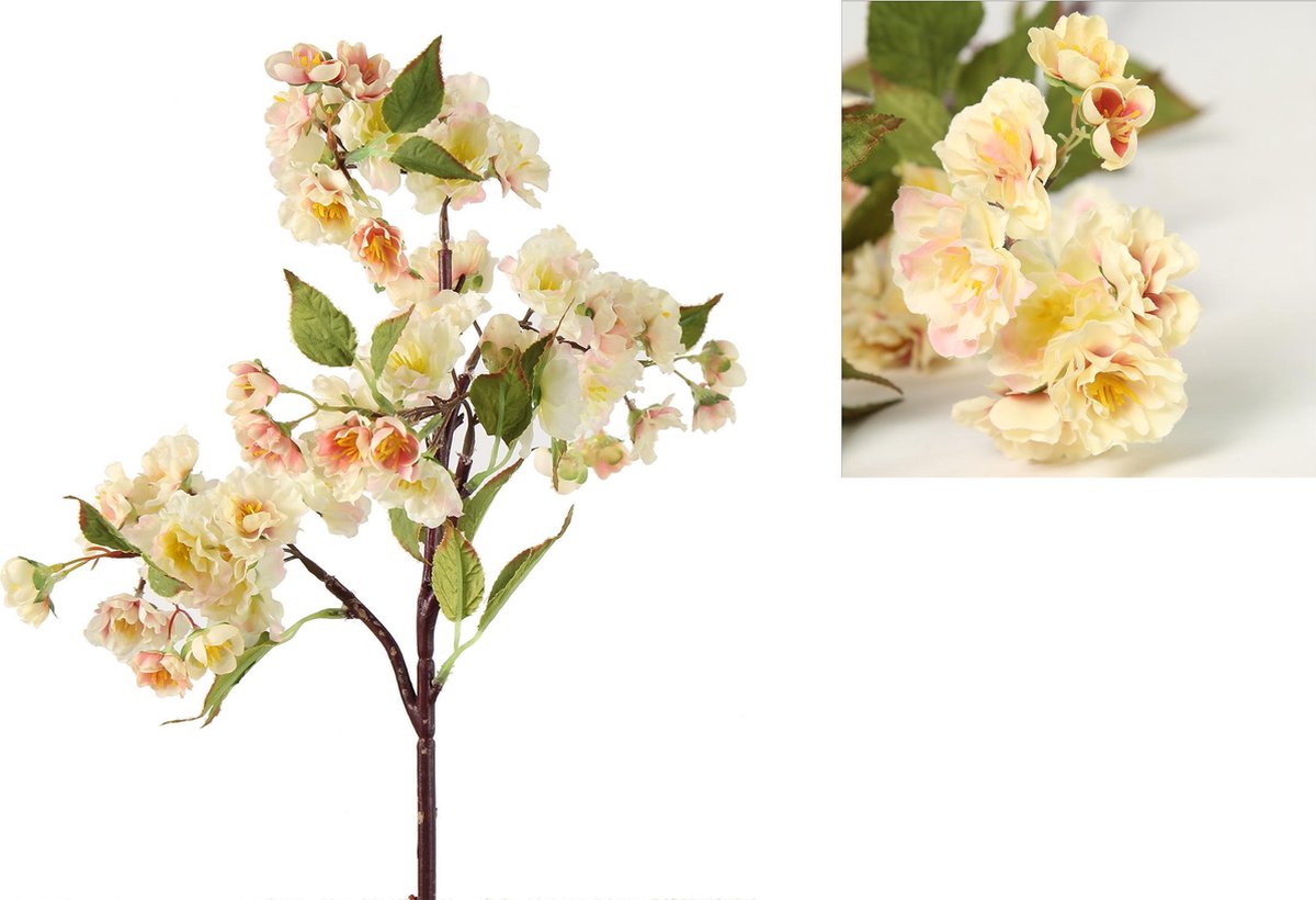 Benza Prunus kunstbloemen kunsttak Gemixte kleuren 80 cm