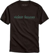 Violent Femmes Heren Tshirt -S- Green Vintage Logo Zwart