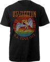 Led Zeppelin - USA Tour '75. Heren T-shirt - L - Zwart