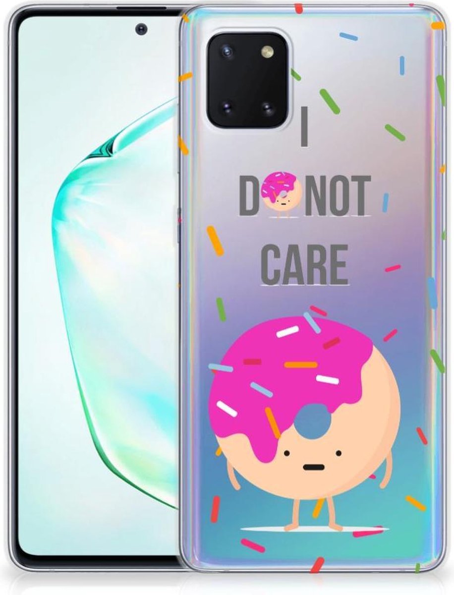 Samsung Galaxy Note 10 Lite Siliconen Case Donut Roze