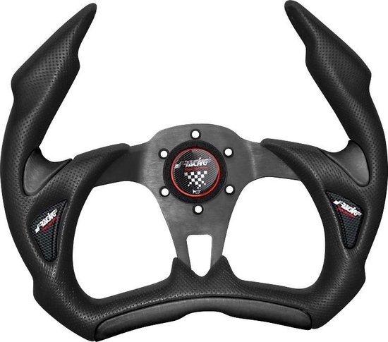 Simoni Racing Universal Lenkrad Carrera - Schwarz Suède - D