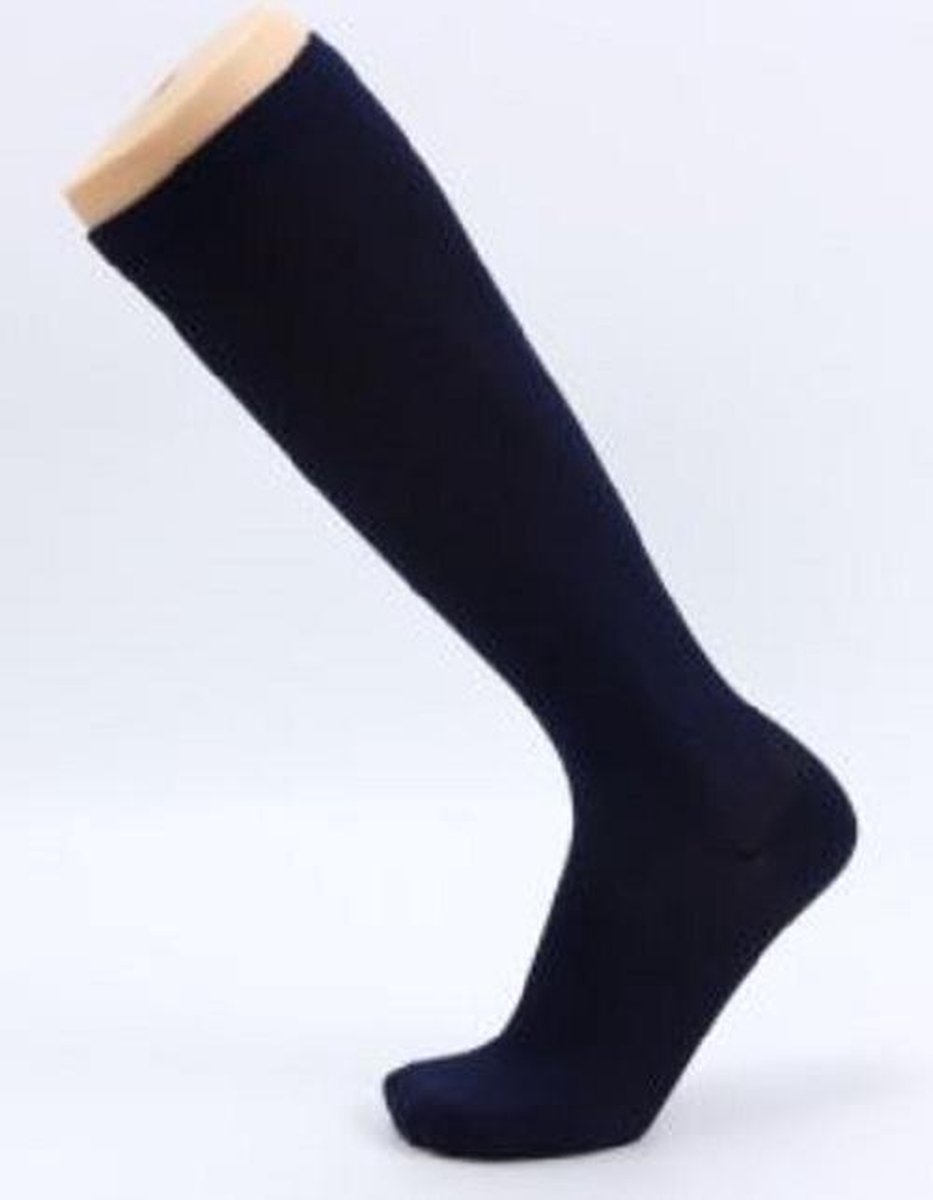 Steunkous - Compressie Kous - Support - Compression Stockings - Maat L/XL -  Blauw | bol