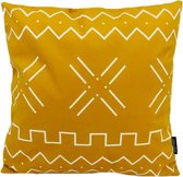 Mud Cloth Mustard - Geel Kussenhoes | Katoen / Polyester | 45 x 45 cm