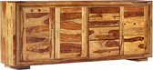 Dressoir Bruin Sheesham Hout (Incl LW 3d klok) / Woonkamer dressoir / Servies kast / boekenkast / Ladekast / Tv kast