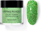 Dip poeder nagels - Green Glitter - Geschikt voor acryl nagels - Nail art - Dip powder - Born Pretty nagellak - Gellak starterspakket