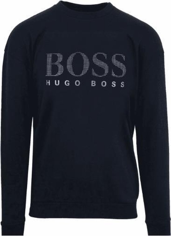 Microbe Mineraalwater hefboom Hugo Boss heren sweatshirt - navy | bol.com