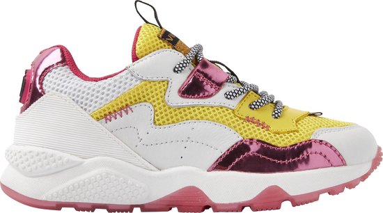 Vingino MILA Meisjes Running fashion sneaker - Geel - Maat 31 | bol.com