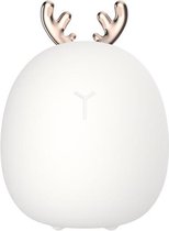 Evolize Zacht Nachtlampje Hert - Draadloos en Oplaadbaar via USB - Warm en Koel Wit Licht - Baby Lampje Nacht - BPA-vrij