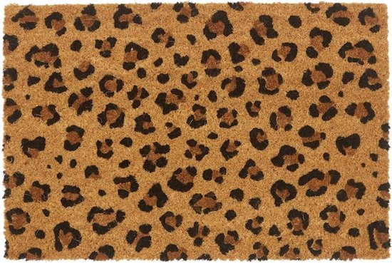 Luxe deurmat luipaard print - 60 x 40 cm - dierenprint | bol.com