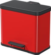 Hailo Öko Trio Plus Prullenbak - 3 x 9L - Rood