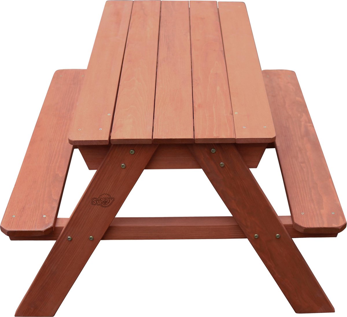Sunny Dave Zand & Water Picknicktafel in Bruin voor kinderen - Multifunctionele Picknick tafel met 2 uitneembare kunststof bakken - FSC hout — afbeelding 16