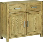 Dressoir Bruin EikenHout Ladekast (Incl LW 3d klok) - wandkast - Tv kast- opbergkast - Boekenkast - opbergkast - Kast met lades - Sidetable