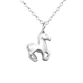 Joy|S - Zilveren paard - pony hanger met ketting