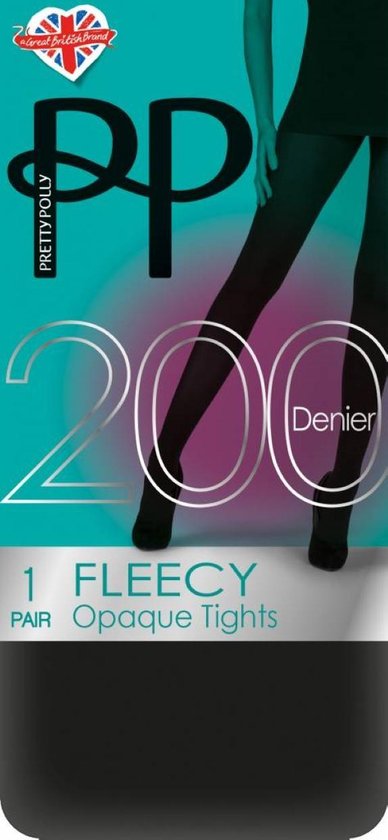 Pretty Polly Panty - Fleece - Opaque - Thermo Panty - 200 Den. - S/M - 34/40 - Zwart