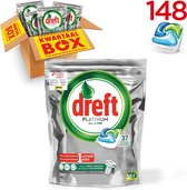 Dreft Platinum - Kwartaalbox 4x37 Stuks - Wasmiddel Capsules