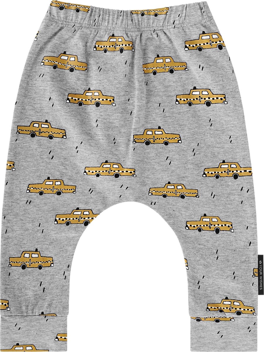 Your Wishes Baggy Yellow Taxi - Baggy Broekje - Baby - Jongens - Maat: 50/56
