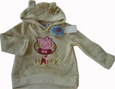 Beige zachte fleece kersttrui van Peppa Big maat 98