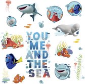 muurstickers Finding Dory & Friends vinyl 19 stuks