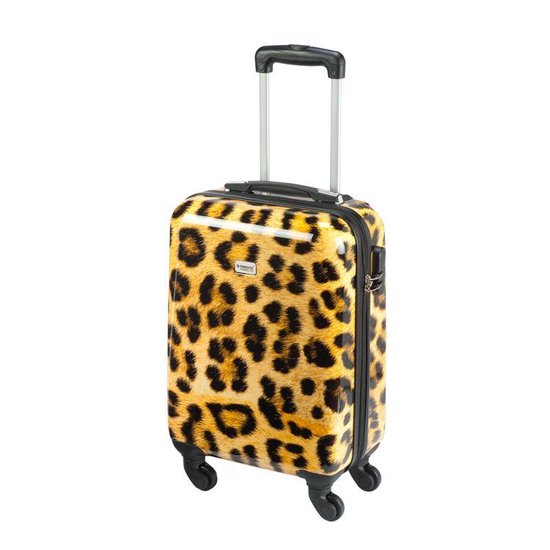 Princess Traveller Animal Print - Handbagagekoffer - Leopard - Small - 55cm - Princess Traveller