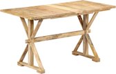 Eettafel Bruin Hout (Incl LW Klok) - Dineertafel - Eet tafel - Eetkamertafel - Woonkamer tafel